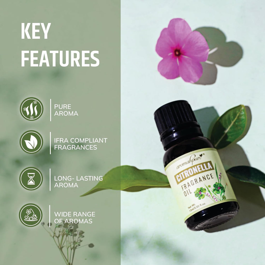 Key features of Citronella Aroma Fragrance Oil 