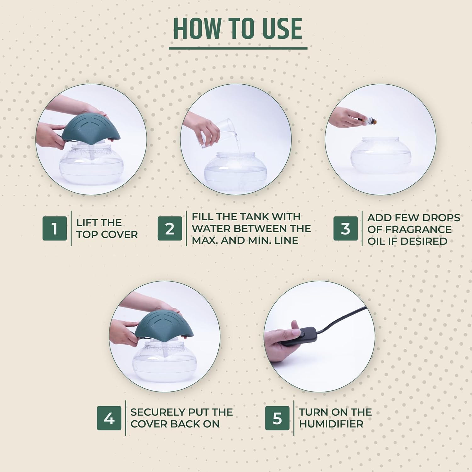 Air Revitalizer - Filters and humidifies air | Green