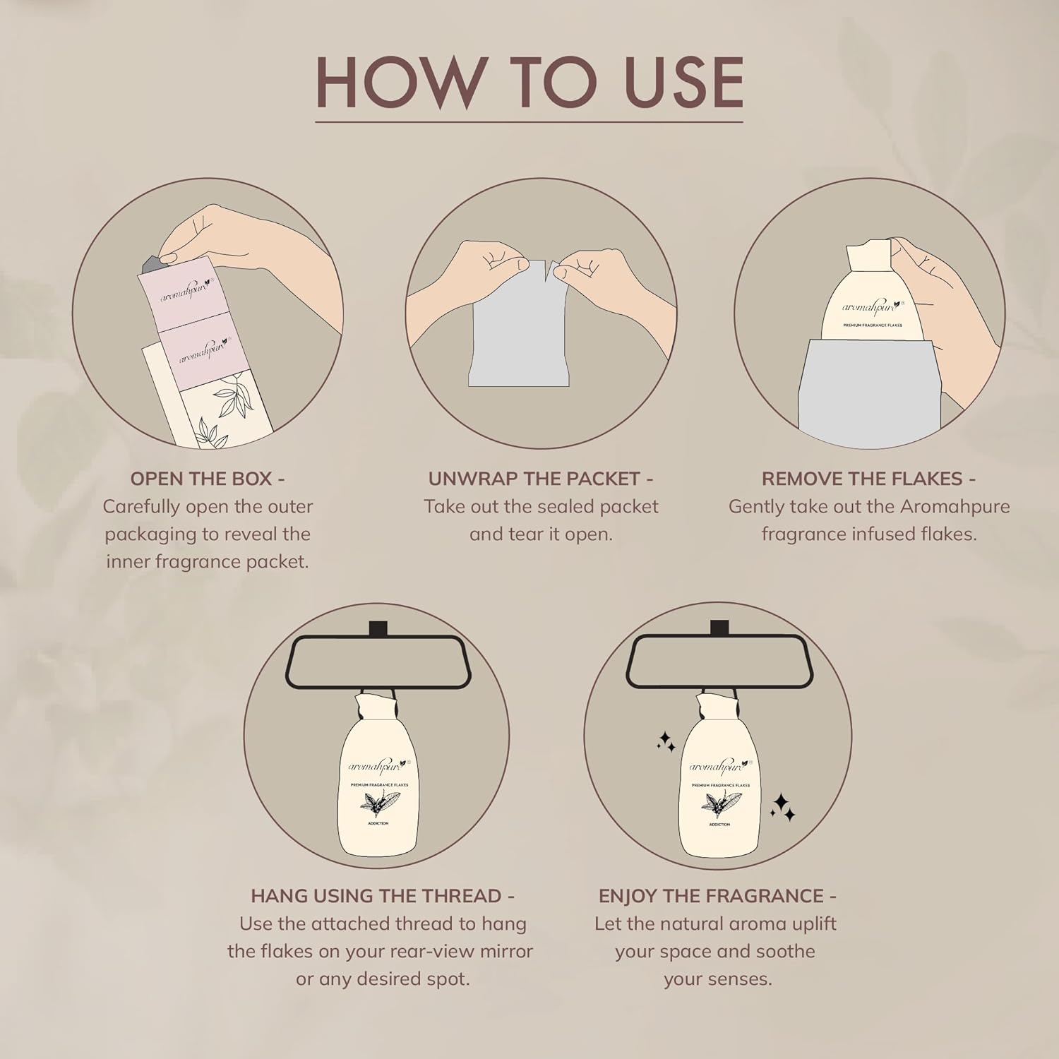 How to use fragrance flakes