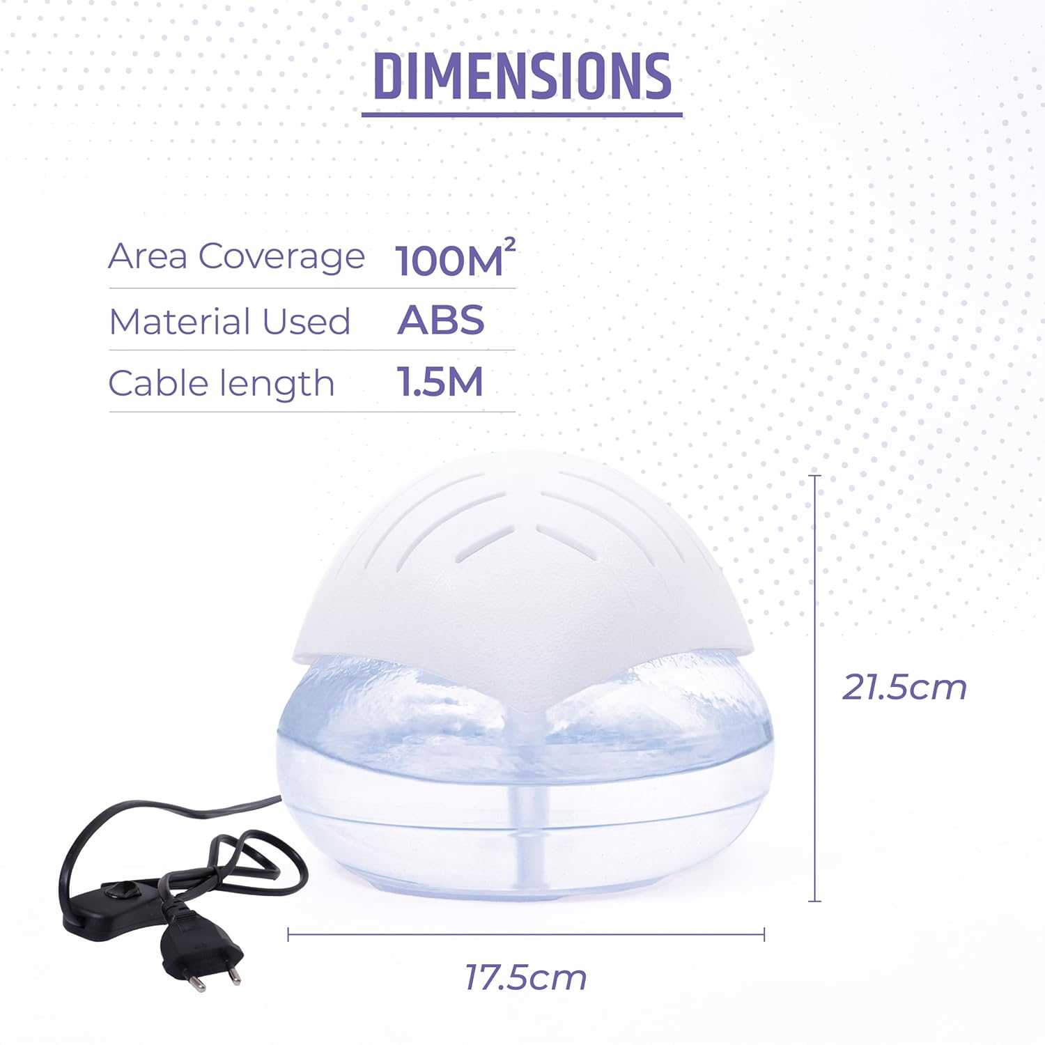 Air Revitalizer - Filters and humidifies air | White