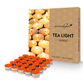 Aromahpure Scented Soy Wax Tealight Candles 10g Orange Pack of 50