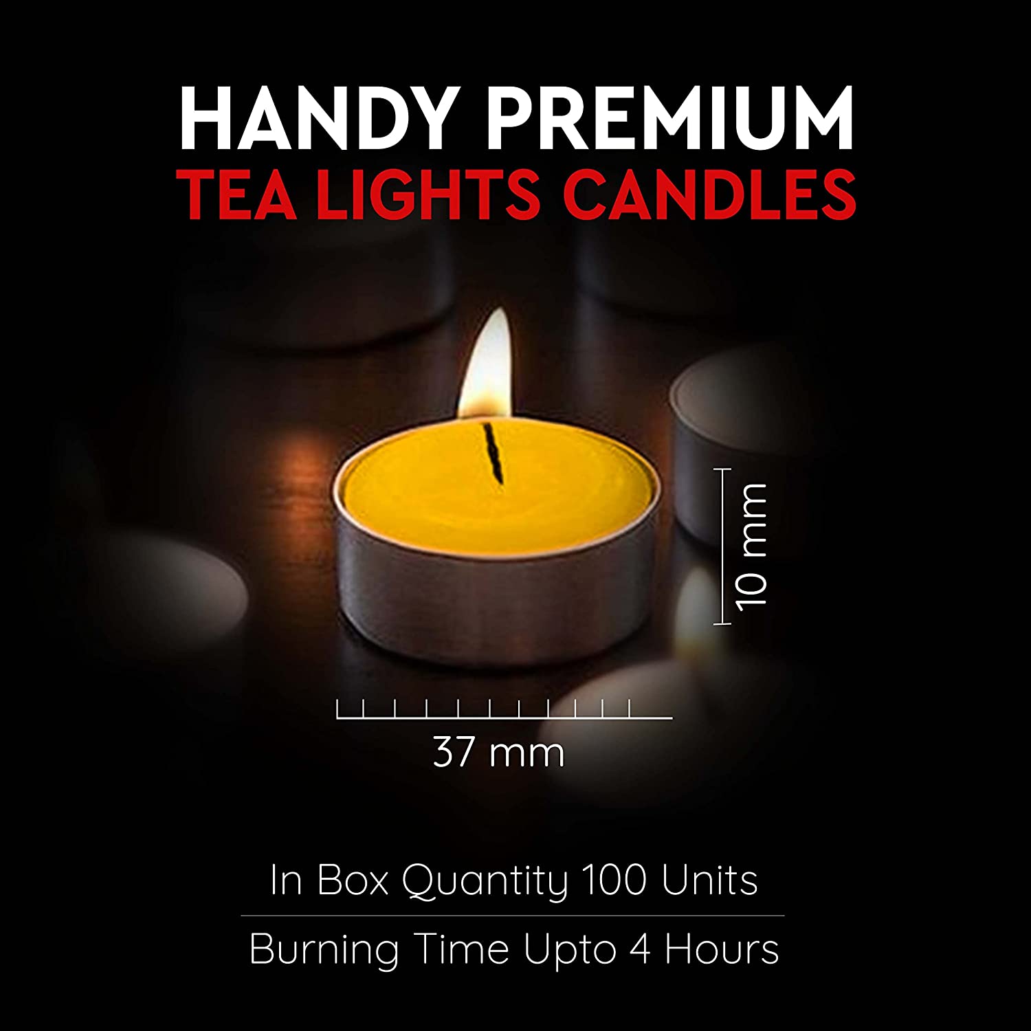 Aromahpure Tealight Candles Lemon Close-Up