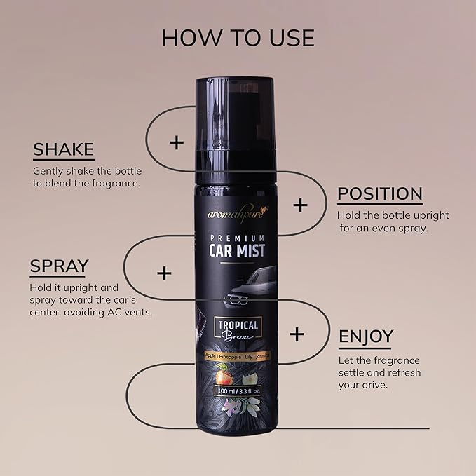 How to Use Aromahpure Car Mist Spray