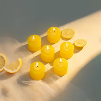 Lemon Scented Set of 6 Votive Candles
