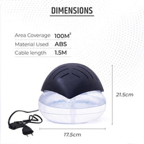 Aromahpure Air Revitalizer |1800ml | Black | Air Humidifier with Built-in Blue LED Light & Wide Coverage | Improves air Quality, Room Moisture, neutralize Perfect for Home & Office (Copy)