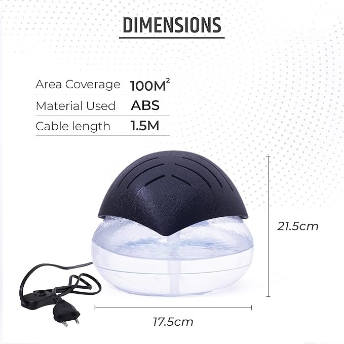 Air Revitalizer - Filters and humidifies air | Black