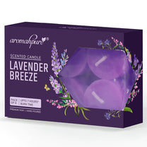 Lavender Scented Set of 6 Votive Candles Burn upto 7 hours