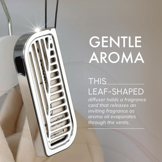 leaf shaped hanging car perfume