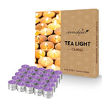Aromahpure Scented Soy Wax Tealight Candles 10g Lavender Pack of 50