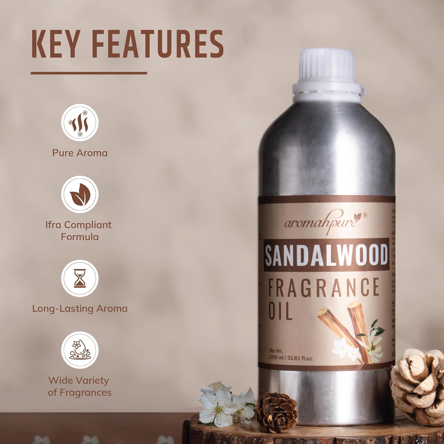 Key Features of sandalwood fragrance oil