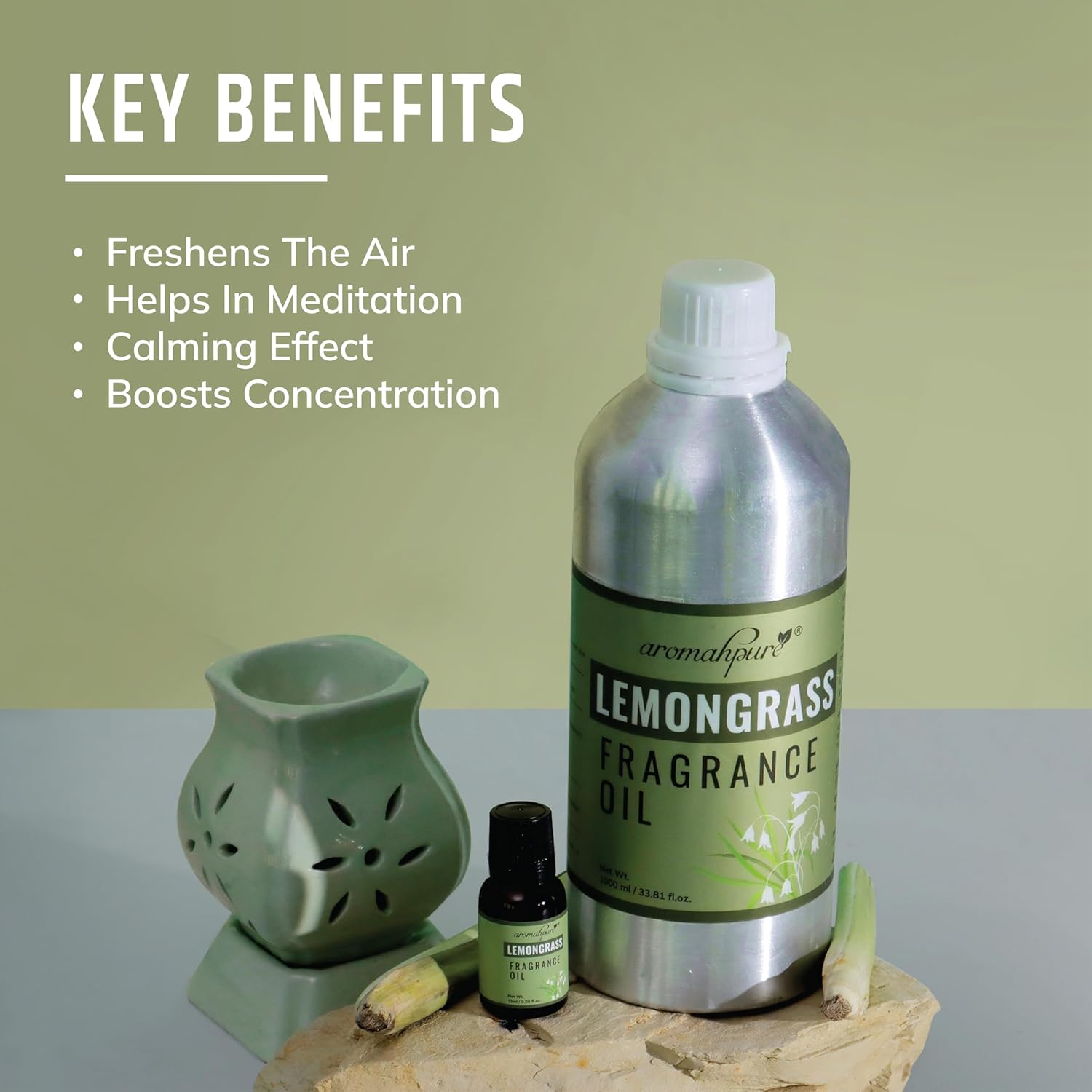 Key Benefits of Lemongrass Fragrance Oil - 1000 ML