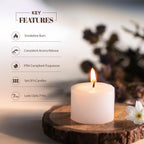 Key features of Vanilla Scented Set of 6 Votive Candles