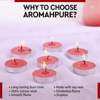 Aromahpure Tealight Candles Rose Packaging