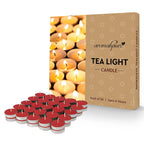 Aromahpure Scented Soy Wax Tealight Candles 10g Rose Pack of 50