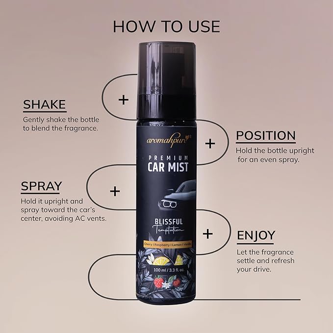 How to Use Aromahpure Premium Car Mist Spray