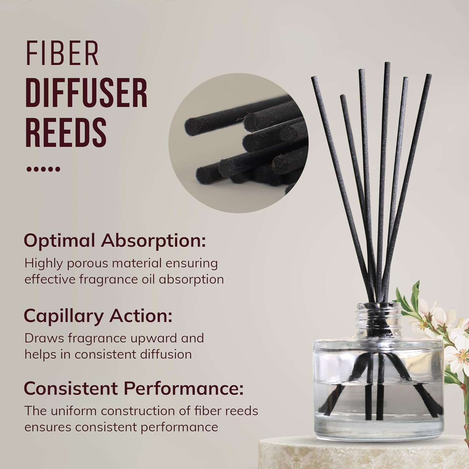 fiber reed diffuser key features
