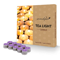 Aromahpure Scented Soy Wax Tealight Candles (10 Grams) (Lavender) Pack of 20