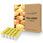 Aromahpure Scented Soy Wax Tealight Candles 10g Lemon Pack of 100