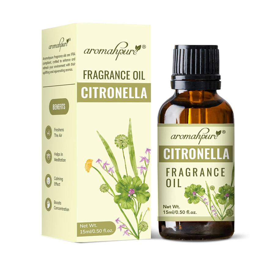 Fragrance Oil - Aroma oil for aroma therapy, diffusers, candles and air fresheners | Citronella 15 ml