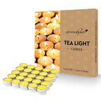 Aromahpure Scented Soy Wax Tealight Candles 10g Lemon Pack of 50