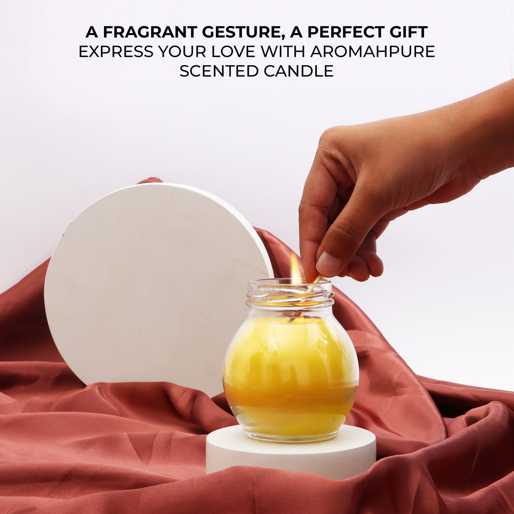 Matki Glass Jar Scented Candle Frangipani