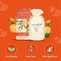 Aromahpure Premium Flakes Car Perfume - Refreshing (Orange & Lemon)