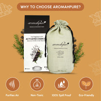 Aromahpure Premium Car Perfume Flakes with Activated Charcoal - Classic (Oud)