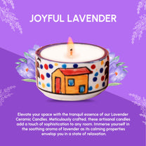 Aromahpure Scented Dripless Ceramic Luxury Candles (Lavender)