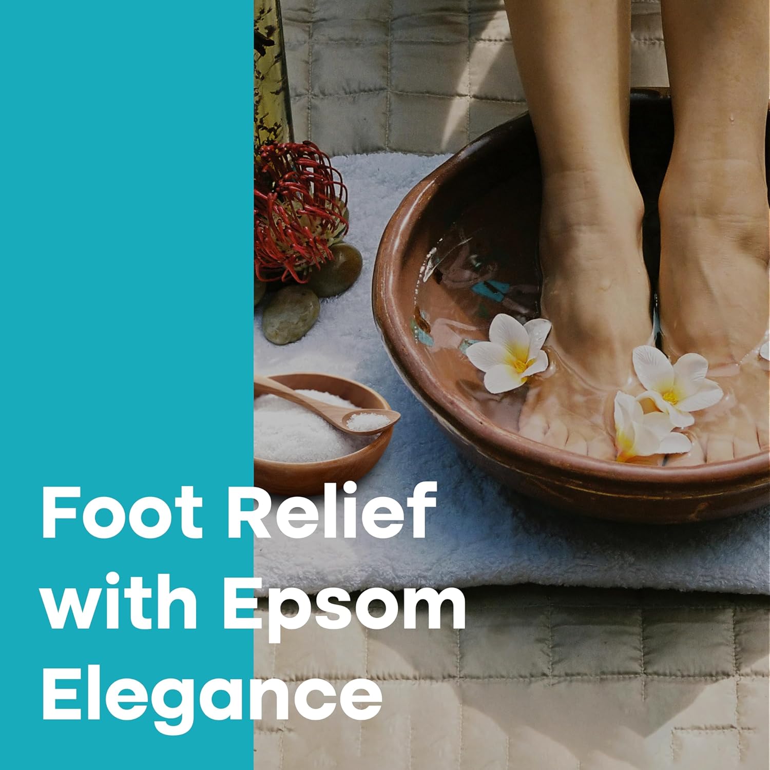 Epsom salt for foot relief