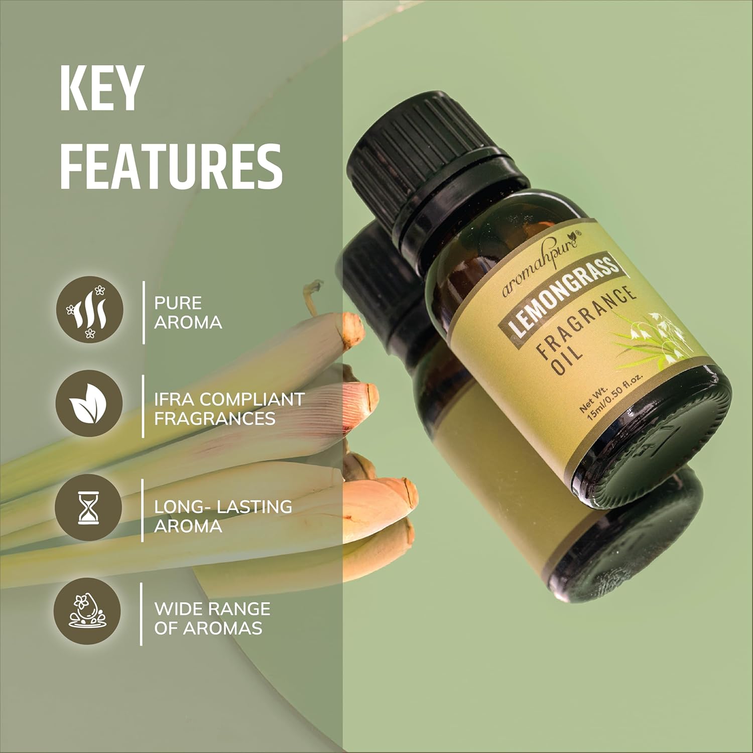 Key features of Lemongrass Aroma Fragrance Oil