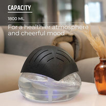 Aromahpure Air Revitalizer |1800ml | Black | Air Humidifier with Built-in Blue LED Light & Wide Coverage | Improves air Quality, Room Moisture, neutralize Perfect for Home & Office (Copy)