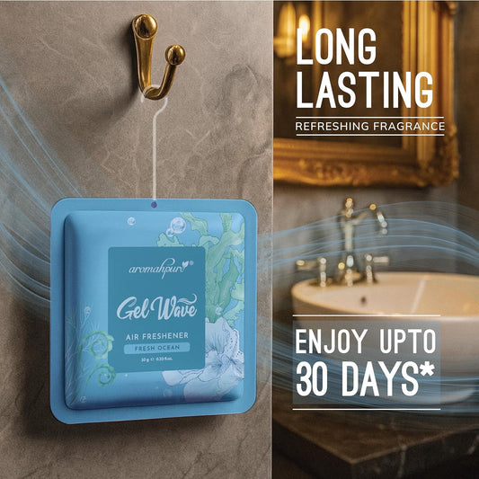 Long Lasting Gel wave air freshener with ocean fragrance 