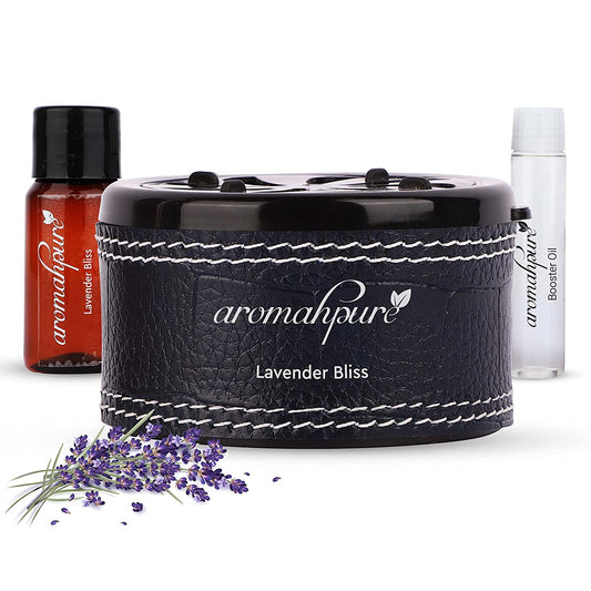Aromahpure Dashboard Car Perfume with 50 ML Floral Miniature, Lavender Fragrance Oil