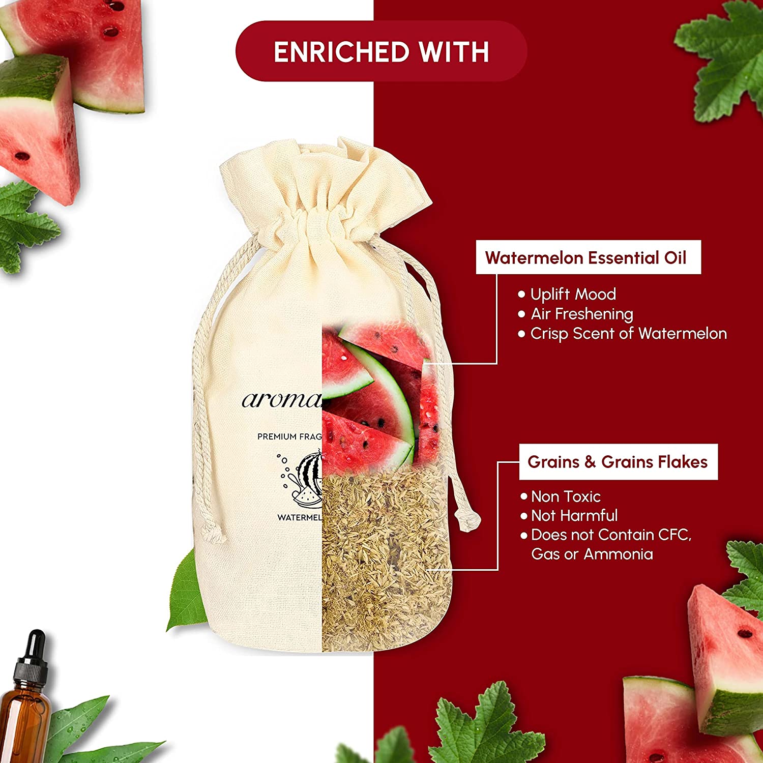 Watermelon splash Car perfume flakes enriched with