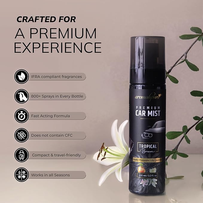 Aromahpure Premium Car Mist Spray Features