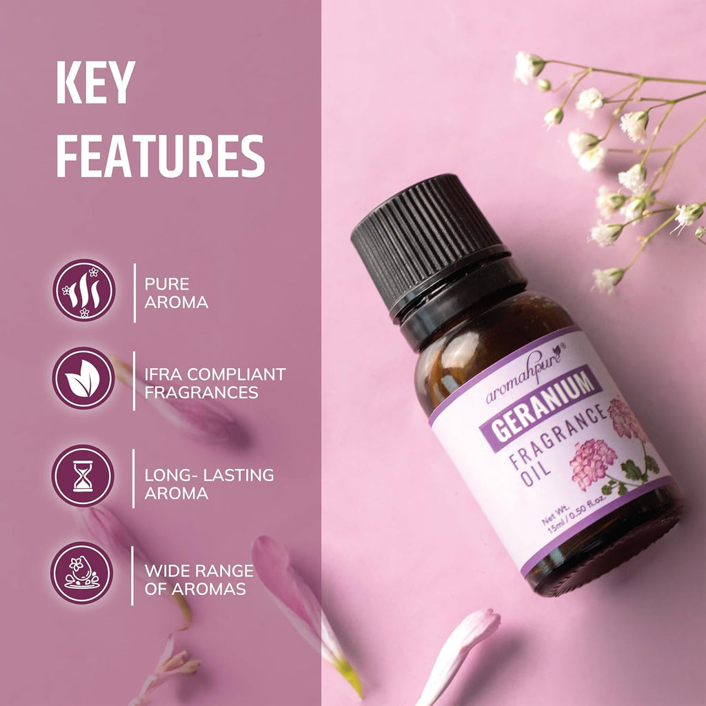 Key features of Geranium  Aroma Fragrance Oil
