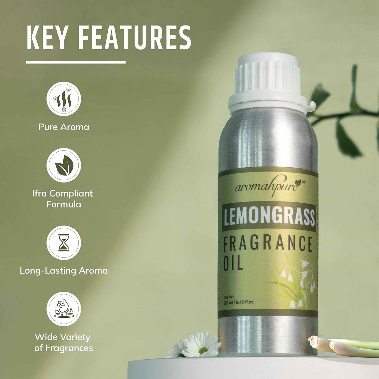 Features of Lemongrass Fragrance Oil