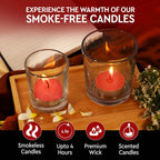 Aromahpure Scented Soy Wax Tealight Candles (10 g) (Rose) Pack of 20