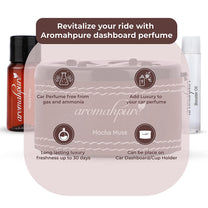 Aromahpure Dashboard Car Perfume with 50 ML Anti Smoke Miniature, Coffee Fragrance Oil