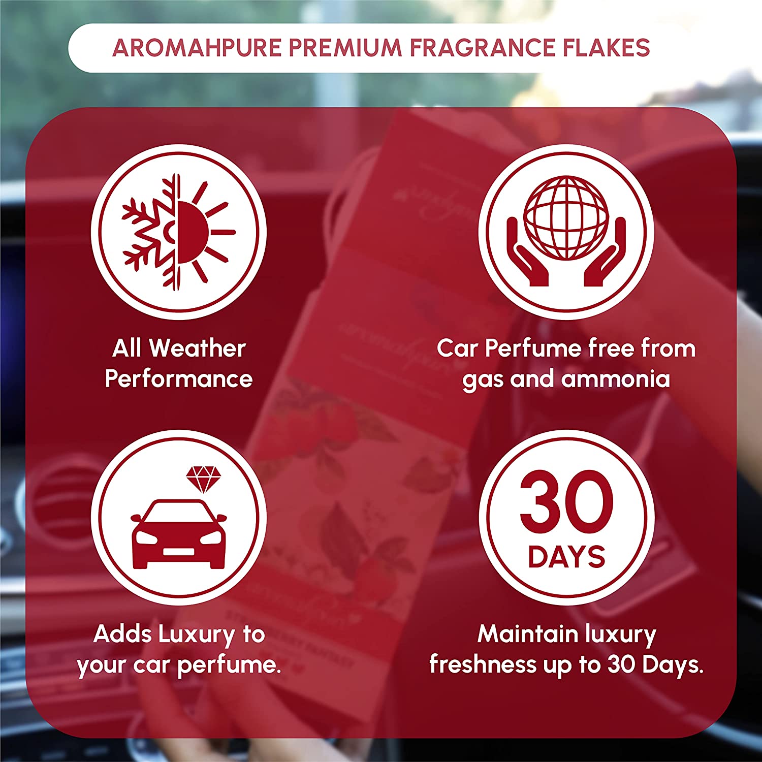 Premium car perfume flakes watermelon