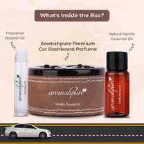 Aromahpure Dashboard Car Perfume with 50 ML Classic Miniature, Vanilla Fragrance Oil