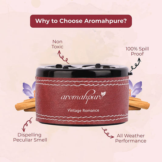 Aromahpure Dashboard Car Perfume with 50 ML Anti Smoke Miniature, Classic Fragrance Oil