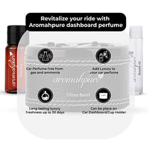 Aromahpure Dashboard Car Perfume with 50 ML Anti Smoke Miniature, Citrus Fragrance Oil