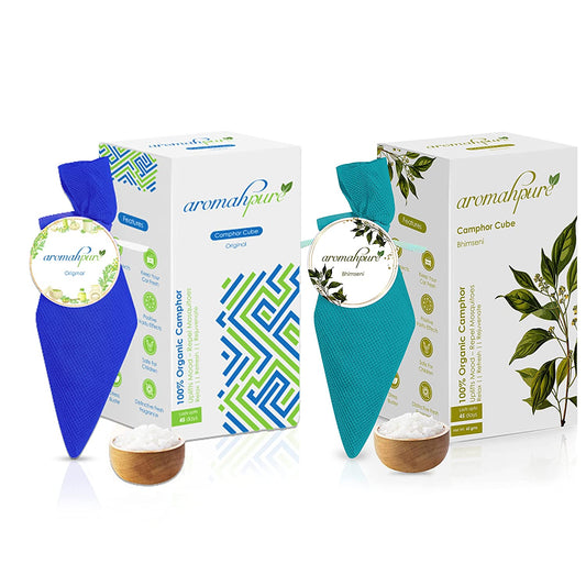 Aromahpure Camphor Cube Air Freshener (Bhimseni + Original)