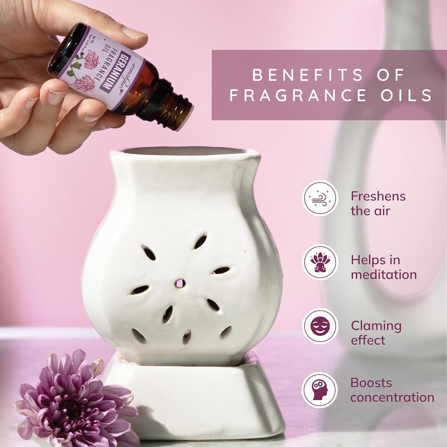 Benefits of Geranium  Aroma Fragrance Oil