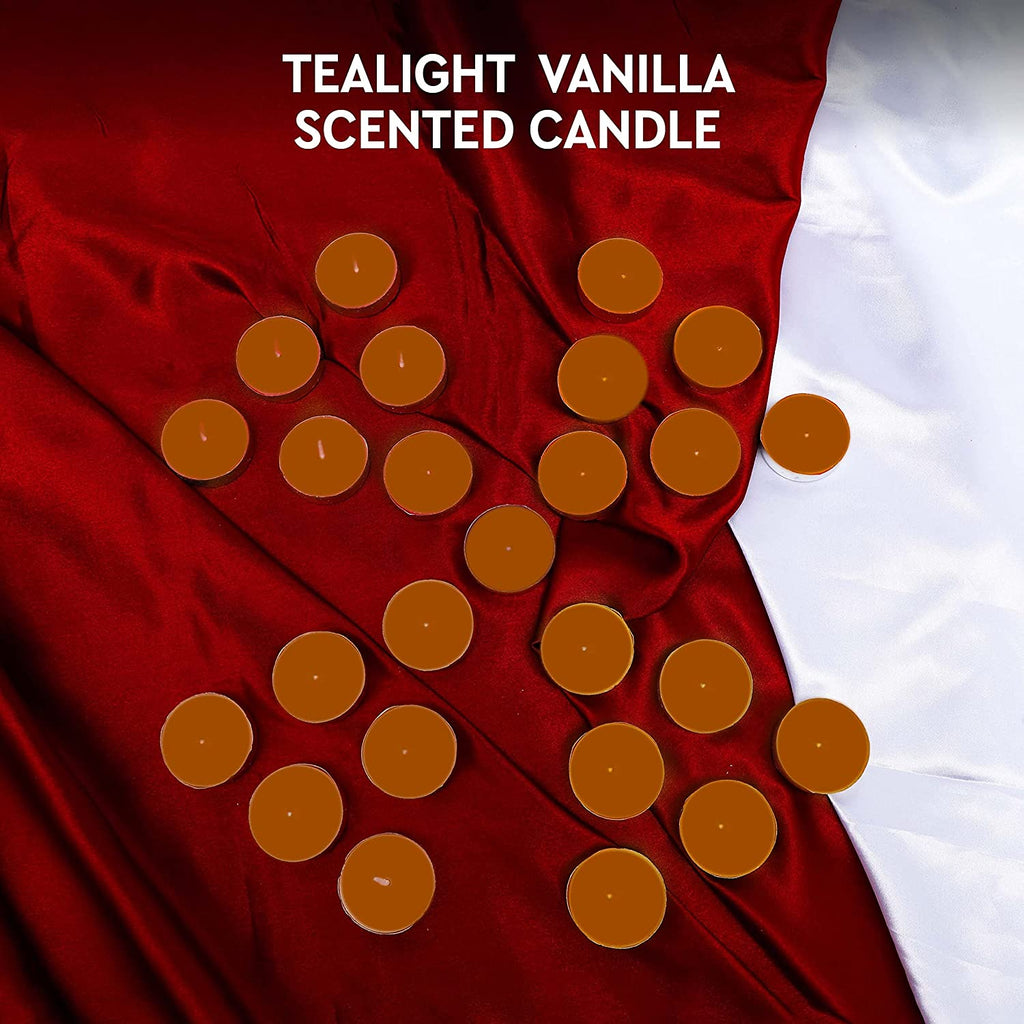 Aromahpure Tealight Candles Vanilla Detail