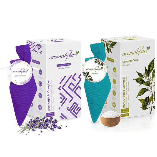 Aromahpure Camphor Cube Air Freshener (Bhimseni + Lavender)