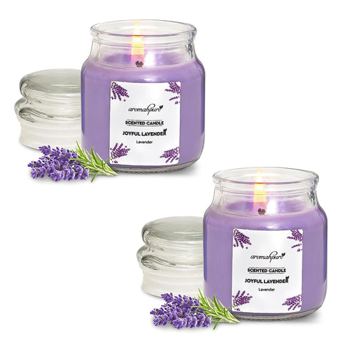 Aromahpure Soy Wax Yankee Jar Candle Joyful Lavender