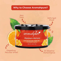 Aromahpure Dashboard Car Perfume with 50 ML Refreshing Miniature, Lime, Orange, Aldehydes Fragrance Oil