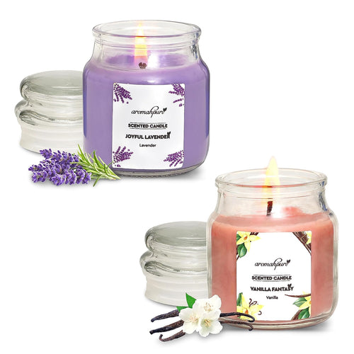 Aromahpure Soy Wax Yankee Jar Candle Joyful Lavender & Vanilla Fantasy